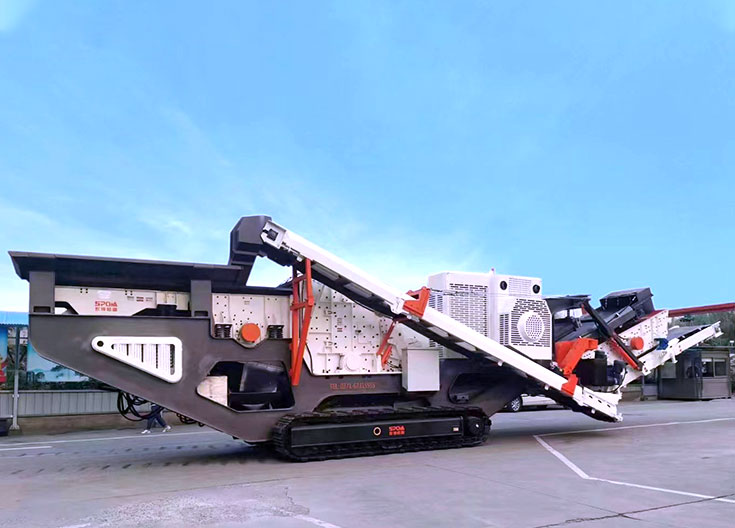 履带式中细碎移动破碎站