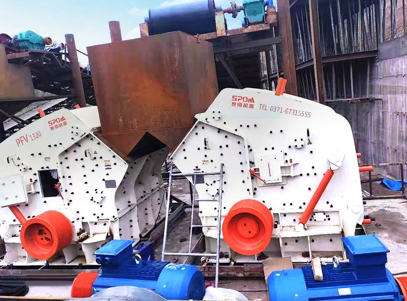 安徽阜阳反击式破碎生产线现场