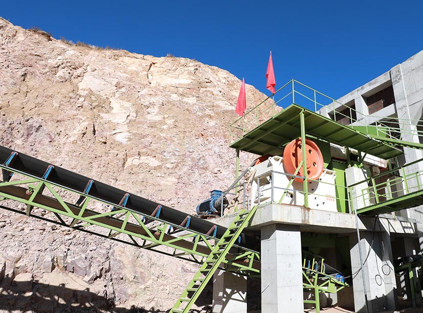 湖南张家界碎石生产线现场