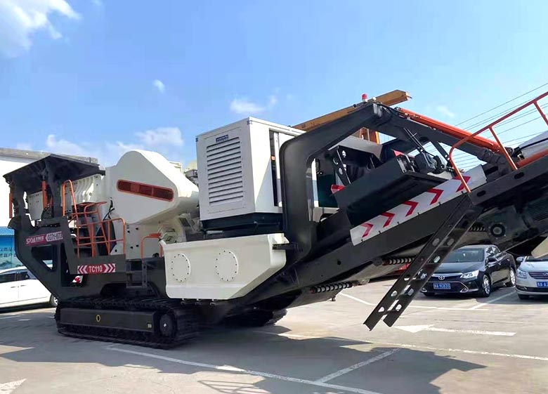 履带式粗破移动破碎站