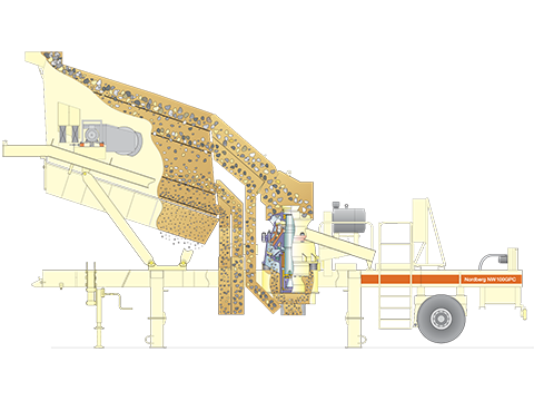移动圆锥破结构图