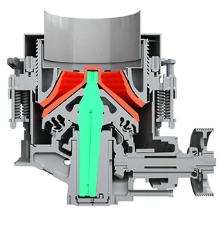 弹簧圆锥破结构图