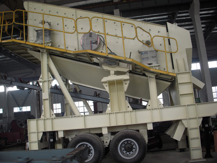 移动式筛石子设备，筛沙机