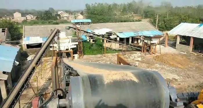 制砂生产线工作现场