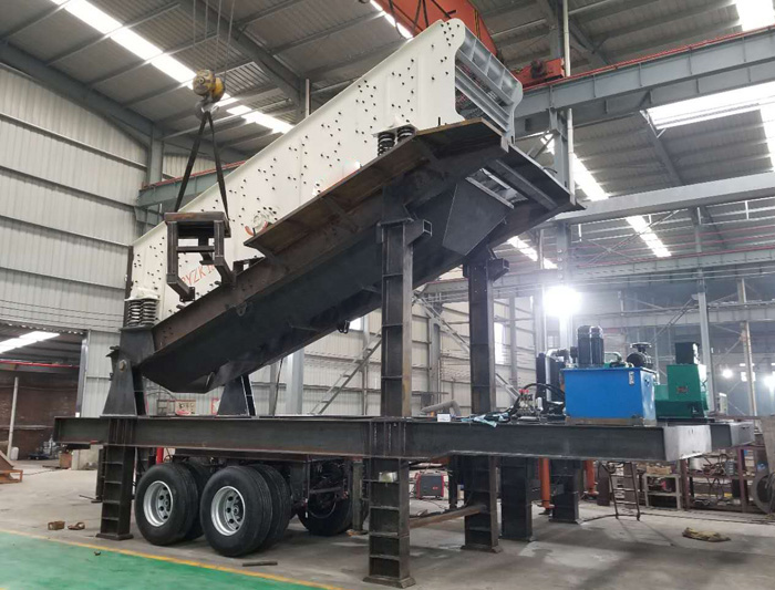 轮胎式移动筛分机