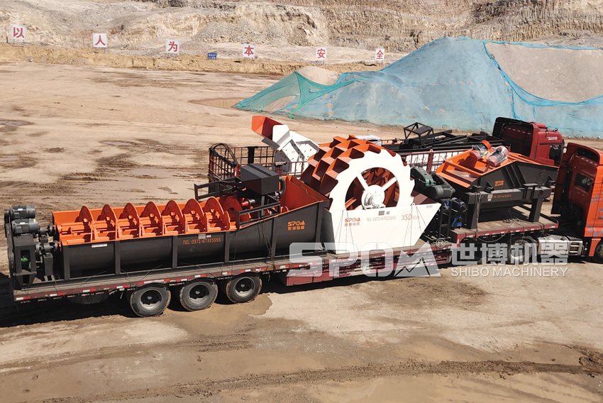 螺旋洗砂机发货了