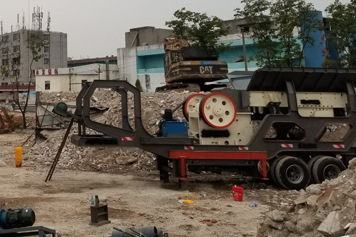 建筑垃圾破碎处理现场