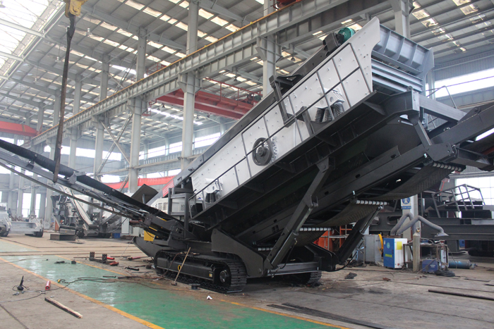 履带移动式筛站机