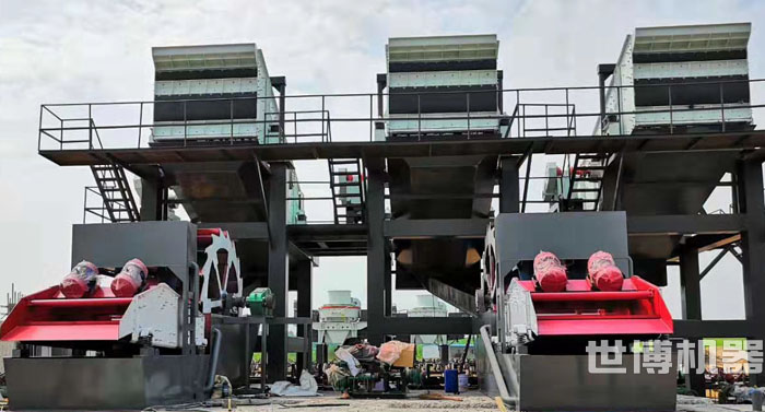 洗砂机与细沙回收一体机工作现场