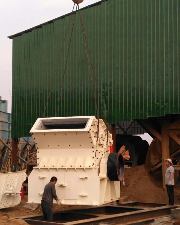 细碎机安装现场