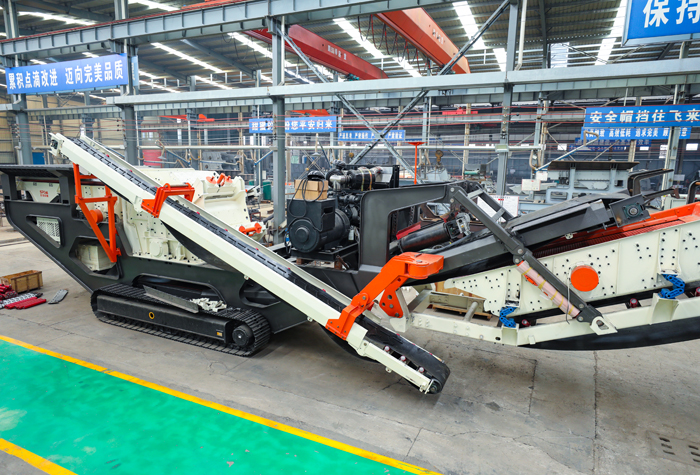 履带式破碎站搭载反击破