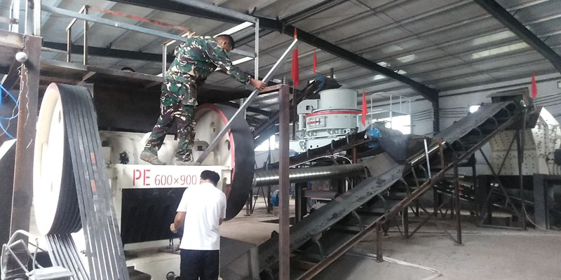 人工制砂生产线现场