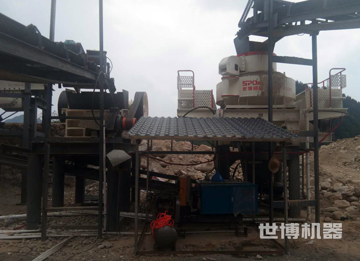 人工打沙生产线