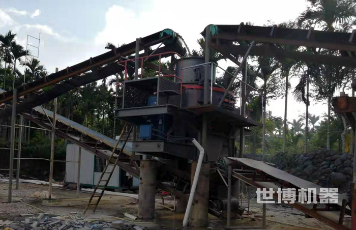 8518制砂机安装现场