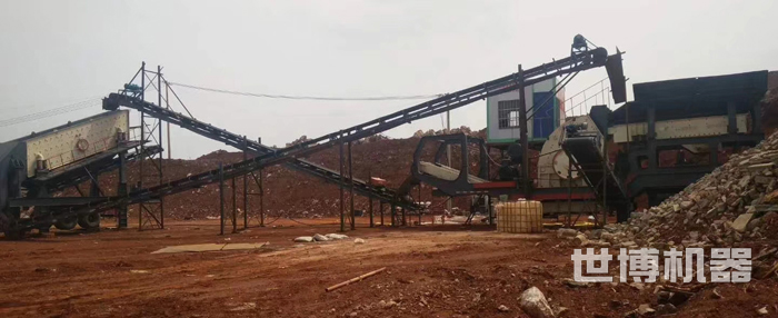 世博轮胎破碎站工作现场