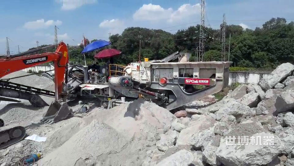 混凝土固料粉碎回收