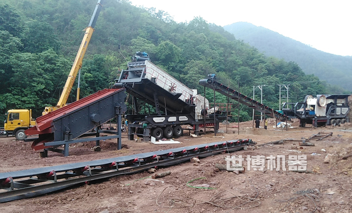 移动石料破碎站