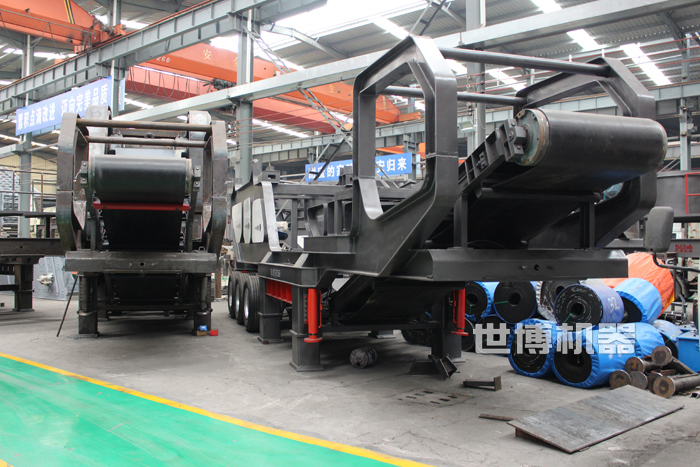 移动石子生产线生产车间