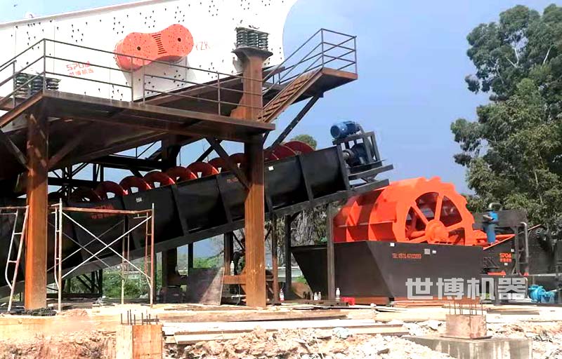 XSD3016洗砂机安装现场