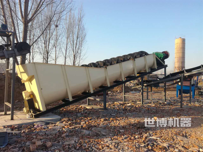 螺旋洗砂机安装现场