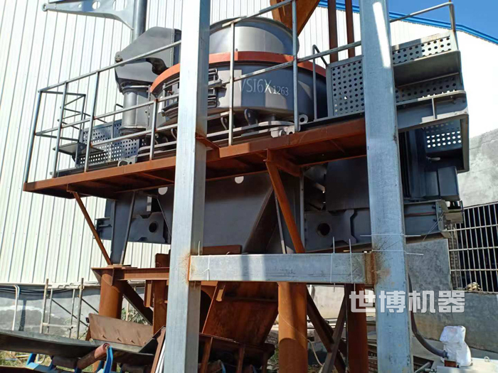 风化石制砂机安装现场