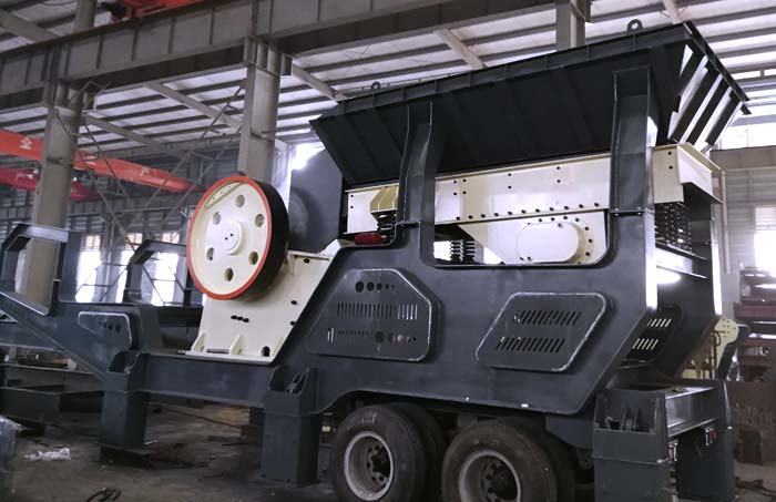 移动破碎车搭载颚破