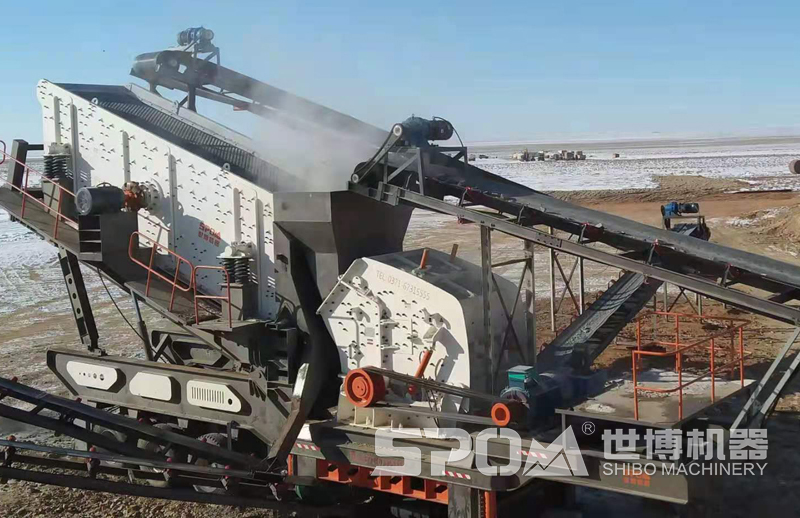 移动式反击破筛分机联合设备