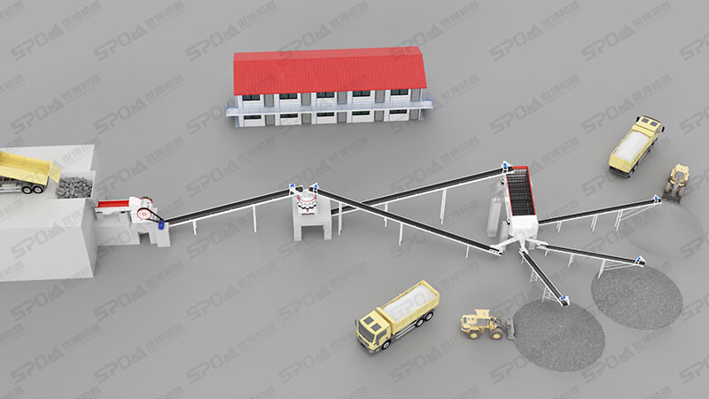 破碎生产线(颚破+圆锥破)