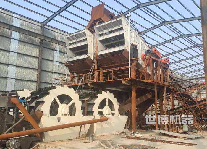 洗砂槽工作现场