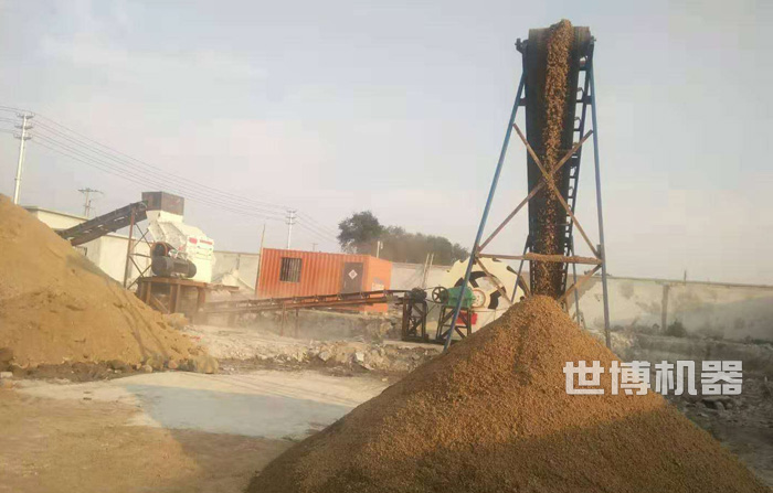 机制砂生产现场