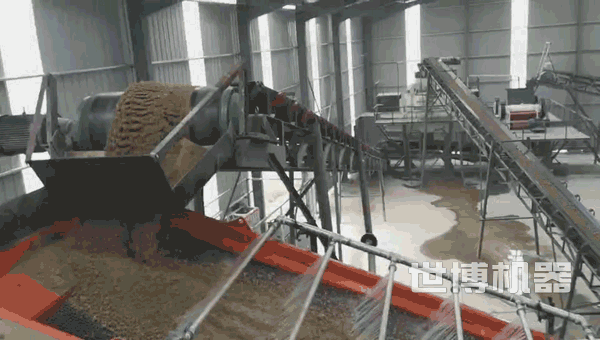 振动筛工作现场