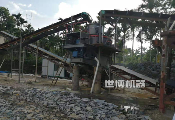 制砂机安装现场