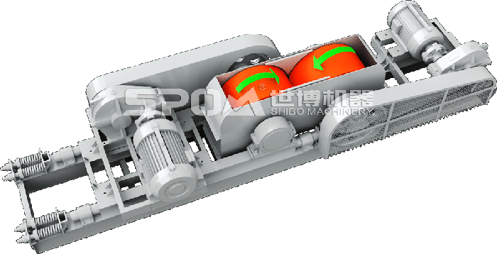 双辊式破碎机的结构图。