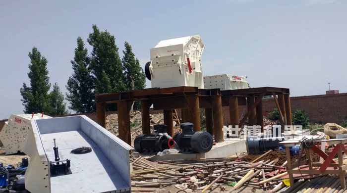 细碎机安装现场