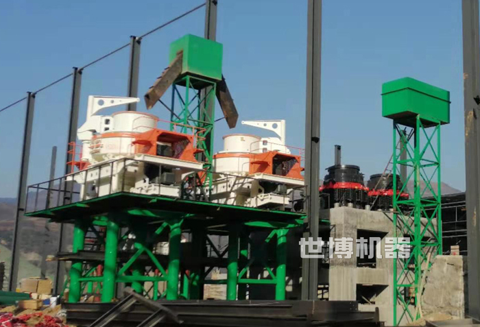 制砂机安装现场