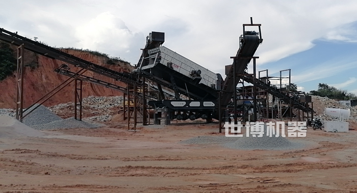 移动式的生产线可以生产石子石粉沙子