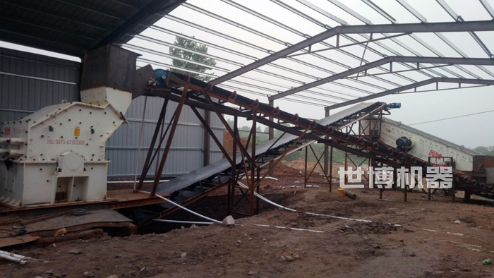 细碎机安装现场