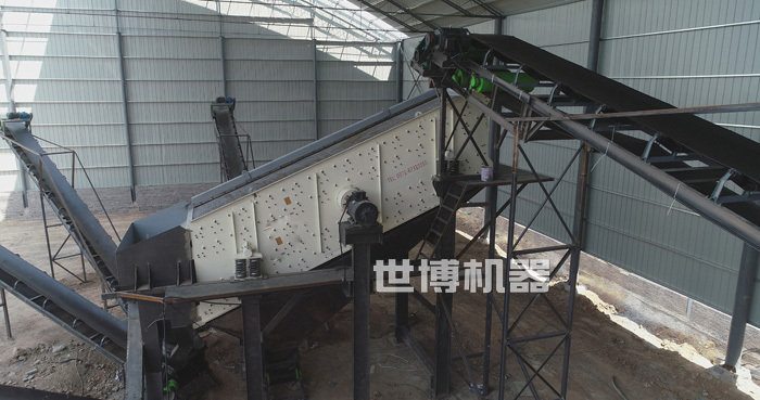 固定式砂石分离机安装现场