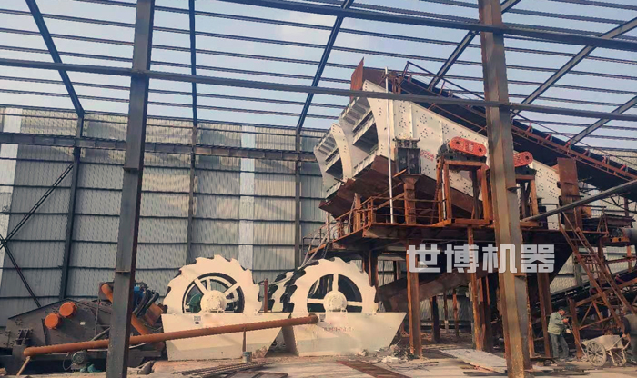 振动筛安装现场