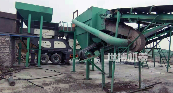 移动式鄂破站带除尘器