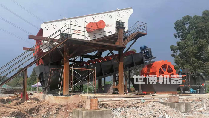 螺旋洗砂机与振动筛