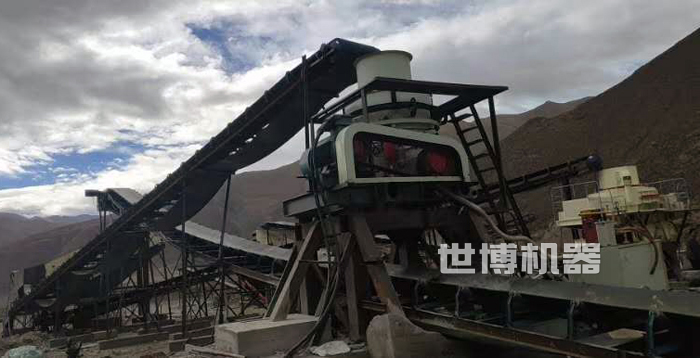 立式打沙机安装现场