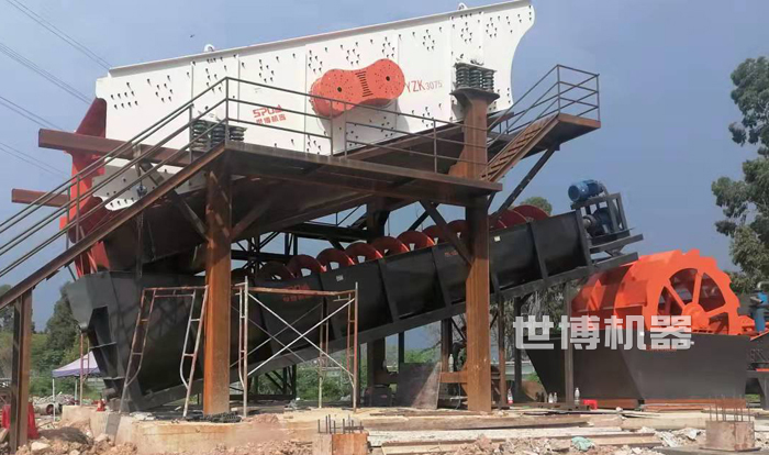 螺旋洗砂机和轮斗式洗砂机串联使用