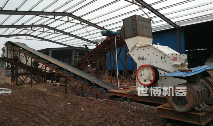 细碎机安装现场