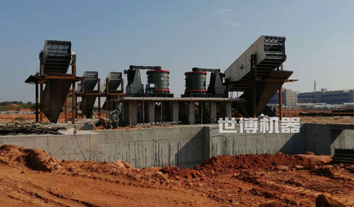 沙石场安装现场