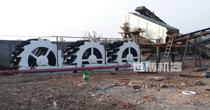 洗沙机安装现场