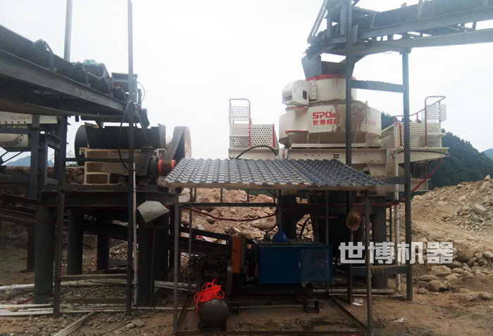 制砂机安装现场