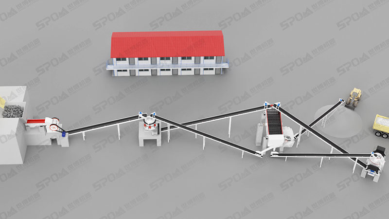 时产一百吨湿法制砂生产线