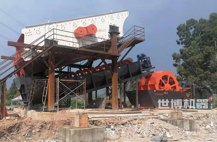 XL1120洗砂机安装现场