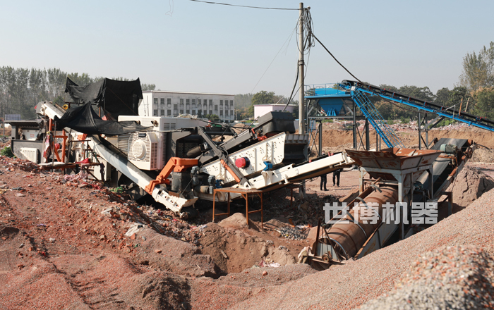 建筑垃圾综合处理现场